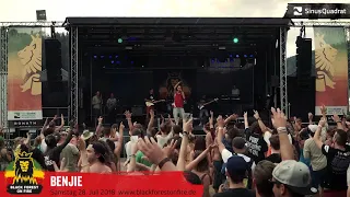 Benjie beim Black Forest on Fire Reggae Festival 2018 in Berghaupten