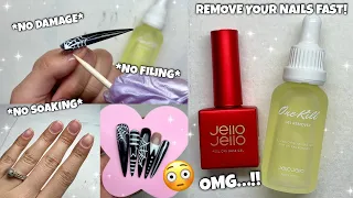 TRYING JELLO JELLO PEEL OFF BASE & ONE KILL GEL REMOVER | DOES IT WORK? +WEDNESDAY INSPIRED NAIL ART