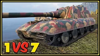 Jagdpanzer E-100 - 1 VS 7 - 10 Kills - World of Tanks Gameplay