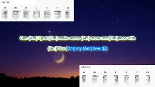 Moondance by Van Morrison play along with scrolling guitar chords and lyrics