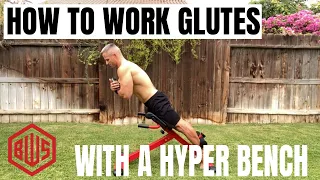 How to use a back extension bench to work glutes