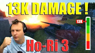 Record-Breaking Performance: 13K Damage with HO-RI 3! | World of Tanks