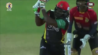 Chris Gayle 93 off 47 Balls Caribbean Premer League 2017 Match 22