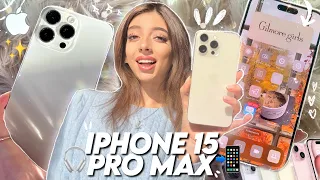 WHAT’S ON MY IPHONE 15 PRO MAX ! 📲 *aesthetic IOS17 Tuto*