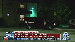 81-year-old shot during carjacking on Detroit's west side