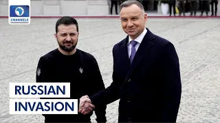 Polish President Welcomes Zelensky In Warsaw +More | Russian Invasion