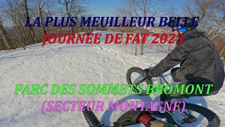 Fatbike Bromont La plus meilleur belle journée 2023 (secteur montagne)