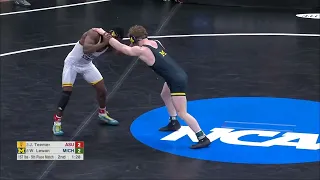 Will Lewan dec Jacori Teemer AMMAZING GAME 5rd Place Match | 2022 NCAA Wrestling Championshis 157lbs