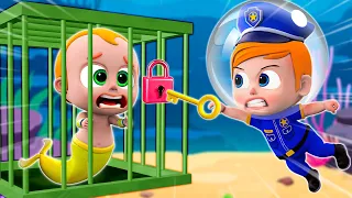 Rescue The Missing Baby Mermaid | Baby Police👮 vs The Thief and More Nursery Rhymes & Kids Songs