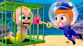 The Missing Baby Mermaid | Baby Police👮 vs The Thief and More Nursery Rhymes & Kids Songs