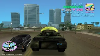 GTA Vice City - Street Racing with Rhino Tank