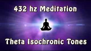 432 Hz HEALING Meditation Music - Theta Waves Isochronic Tones - Inner Discovery