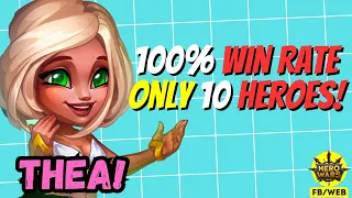 How to Dominate with THEA (Gold League Guild War) | Hero Wars Facebook