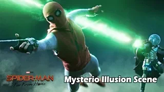 Spiderman: Far from home | Mysterio Illusion Scene