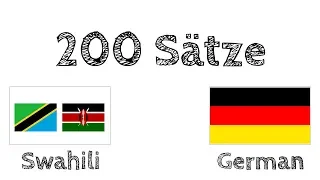 200 Sätze - Swahili - Deutsch