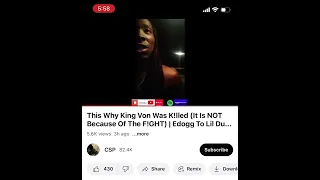 Told y’all King Von’s death was a set up! 🎩💯
