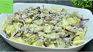 The most delicious German salad. You will never get tired of eating this salad. Basil food channel.