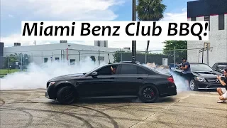 Miami Benz Club BBQ & Photoshoot Day! * Crazy Brabus 700 Donuts!