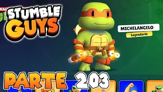 ¡ACTIVO EL STUMBLE PASS DE LAS TORTUGAS NINJA! | PARTE #203 | STUMBLE GUYS