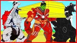 Godzilla Earth and team Godzilla vs  Atomic Heart HULK, VENOM - Coffin Dance Meme Cover