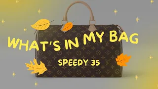 What’s in my bag/ what’s in my purse Louis Vuitton Speedy 35