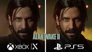 Alan Wake 2 PS5 vs Xbox Series X Graphics Comparison