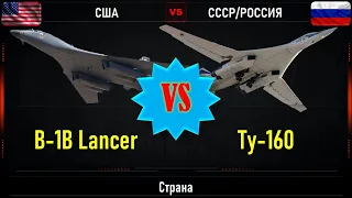 B-1В Lancer VS Ту-160. Что лучше. Сравнение стратегических бомбардировщиков США и России