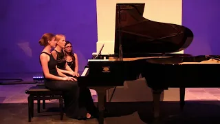 Poulenc Piano Sonata for four hands - Anastasia & Liubov Gromoglasovas