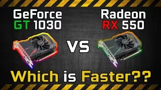 RX 550 vs GT 1030 Test in 7 Games | Gaming Benchmark Comparison