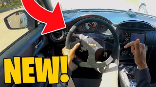 AGGRESSIVE TURBO FRS POV DRIVING w/ Sparco Steering Wheel | FIRST TIME REACTION!