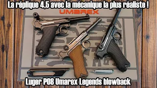 La réplique 4,5 avec la mécanique la plus réaliste! Luger P08 Umarex Legends blowback.