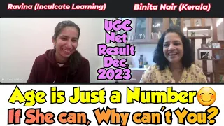 Living Example of 'Age is Just a Number' Binita Nair @InculcateLearning#ugcnet #ugcnetresult2023