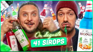 On devine 41 saveurs de sirop et c'est un enfer