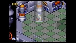 Sonic 3D Blast/3D Flickies Island (Sega Genesis/Mega Drive) Playthrough Part 6 - Gene Gadget Zone