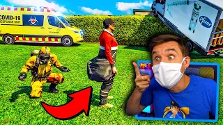 In GTA 5.. He STOLE the VACCINE and THIS happened! (HOW?!!)