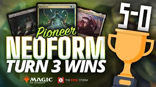 🏆 UNDEFEATED TROPHY 🏆 Turn 3 WINS! MTG Pioneer Neoform w/ Velomachus Lorehold | Magic: The Gathering