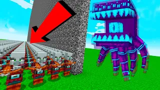 100000 PILLAGERS vs ALIEN en la BATALLA DE MOBS en MINECRAFT