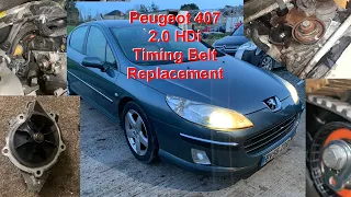 Peugeot 407 2.0 HDi Timing Belt Replacement