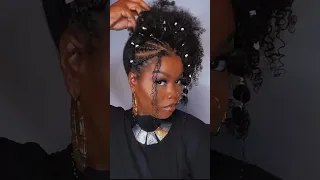 4 Rubberband Natural Hairstyle Looks! #rubberbandhairstyle #naturalhairstyles #naturalhair