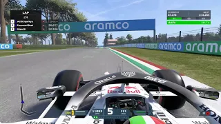 F1 2021 Game: Imola lap with White Red Bull Livery