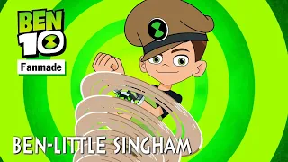 NMT Cartoon | Ben 10 Transforming Into Little Singham | Fanmade Transformation