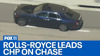 Potentially stolen Rolls-Royce leads police on chase in East LA