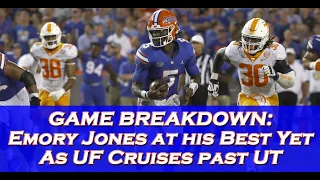 Emory Jones at best yet as UF cruises past UT