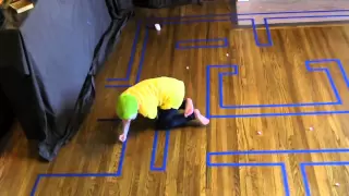 Father and Son Play Real Life Pacman