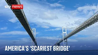 Sky News visits America's 'scariest bridge' as Biden views collapsed Baltimore bridge