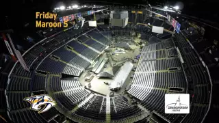 Bridgestone Arena Feb timelapse