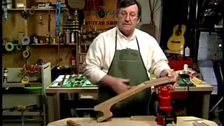 Carving the classical guitar neck: instructional guitar building video