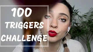 100 TRIGGERS IN 4 MINUTES CHALLENGE ASMR