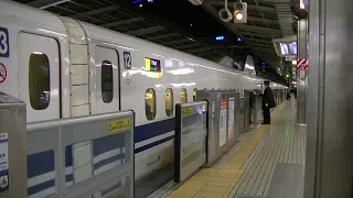 N700系G12編成のぞみ166号東京行き＠名古屋駅