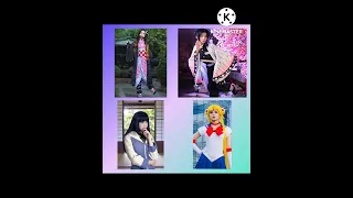 Nezuko 🌸 Vs Shinobu 🦋 Vs Hinata 🤍 Vs Sailor Moon 🌙
